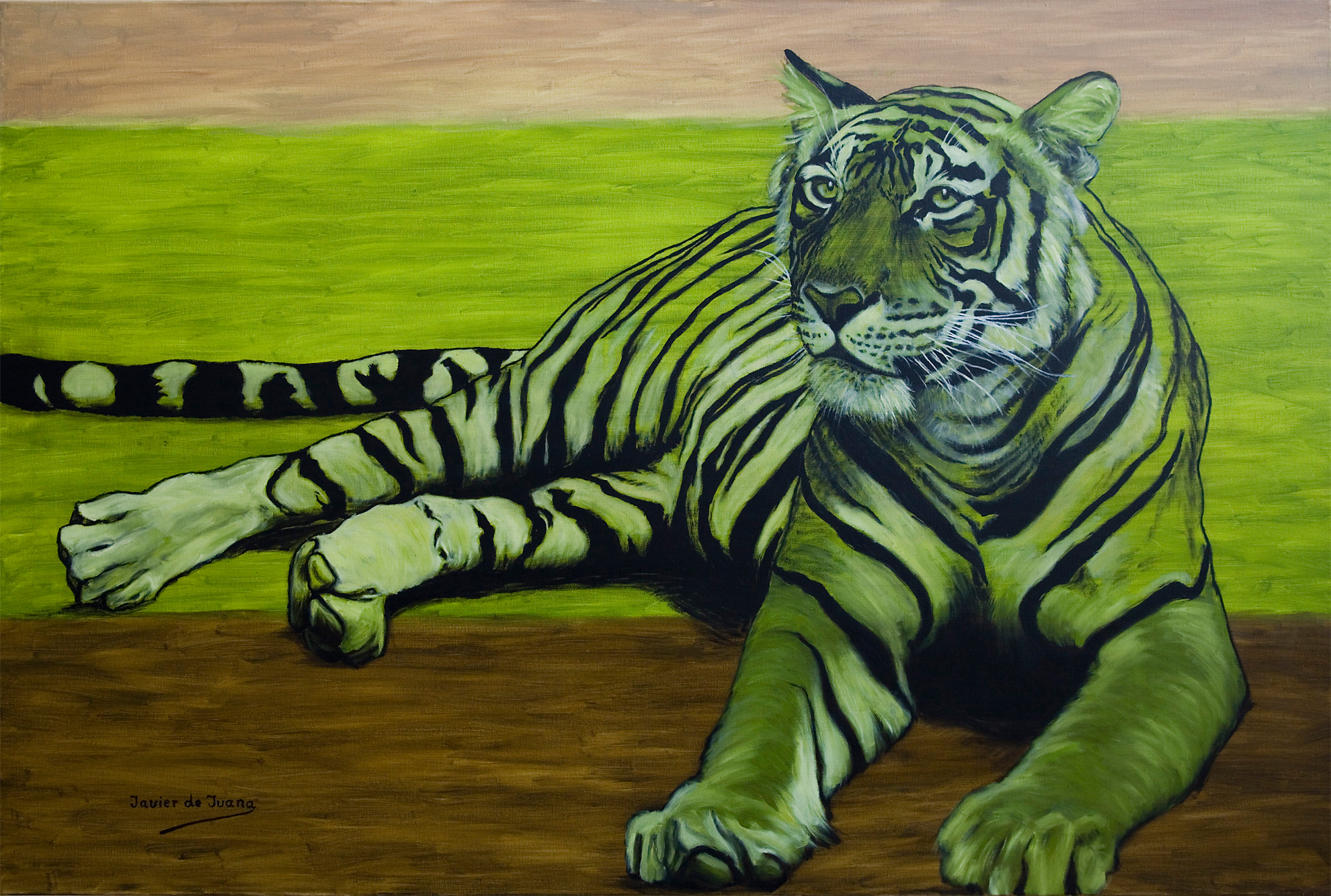 Tigre - Cuadro de Javier de Juana